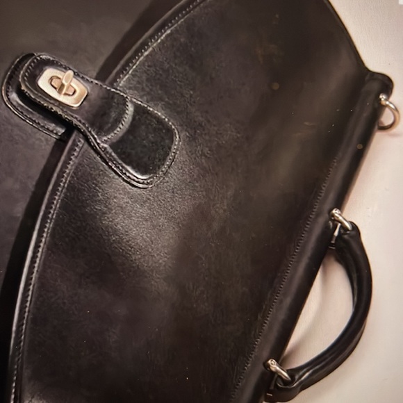 COACH vintage Beekman black leather brief - Picture 6 of 8